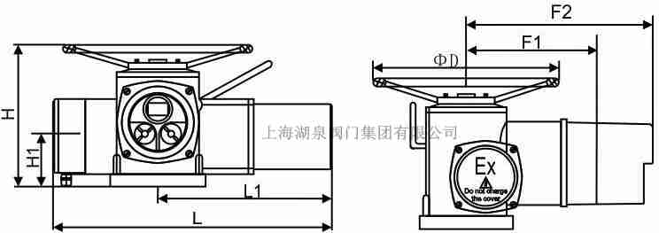 上海湖泉DZW45-24閥門電動(dòng)裝置生產(chǎn)廠家